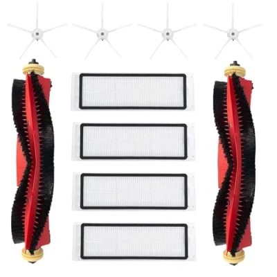 Afbeelding van 13 delige accessoireset voor Xiaomi Roborock S5 Max S50 S55 S6 Pure MaxV stofzuiger witte zijborstel mop onderste rol