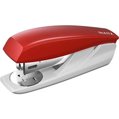 Afbeelding van Leitz Kleine nietmachine, capaciteit 25 vellen, rood, ergonomische behuizing, incl. nietjes, productlijn NeXXt, 55010025