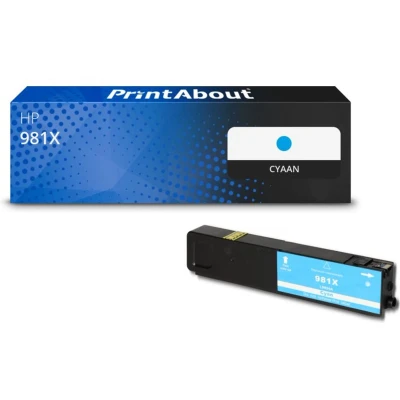 Afbeelding van Huismerk HP 981X (L0R09A) Inktcartridge Cyaan Hoge capaciteit