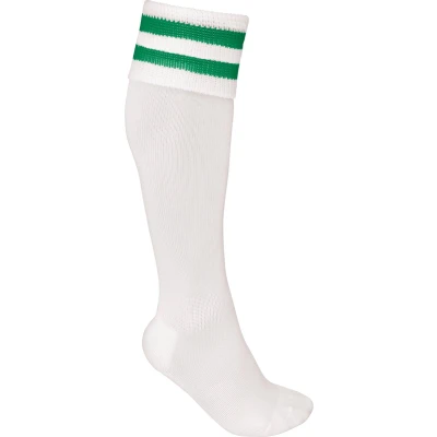 Afbeelding van PROACT Sportsokken Met Contraststrepen PA015 White / Sporty Kelly Green