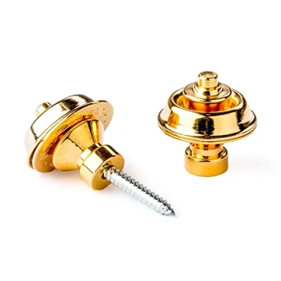 Afbeelding van Dunlop Straplok goud Traditional Accessoire voor gitaren