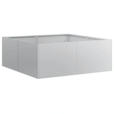 Afbeelding van vidaXL Plantenbak 80x80x30 cm gegalvaniseerd staal