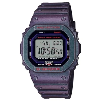 Afbeelding van G SHOCK AIM HIGH DWB5600AH Unisex Digitaal horloge, Maat: One Size, Black / purple iridescent