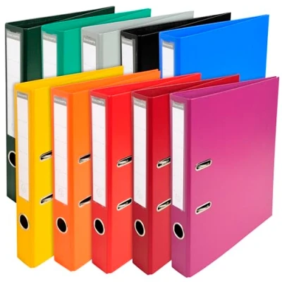 Afbeelding van 10X Ordner Exacompta Premium A4 50mm assorti kleuren