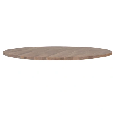 Afbeelding van Tablo tafelblad eiken grijze olie rond 120 cm