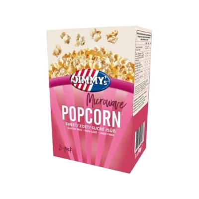 Afbeelding van Jimmy&#039;s Magnetron Popcorn Zoet 3 x 90 Gram