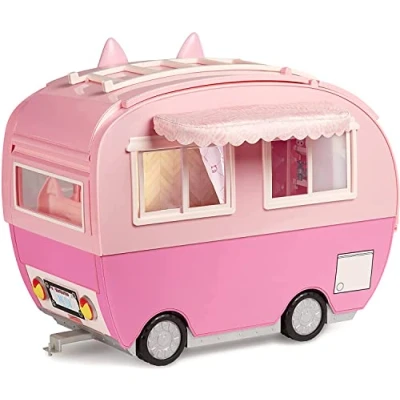 Afbeelding van Na! Surprise Kitty Cat Camper Poppenvervoersmiddel