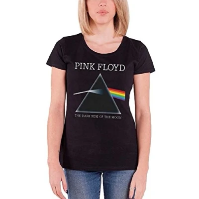 Afbeelding van Pink Floyd Dark Side Of The Moon Dames T shirt M Zwart