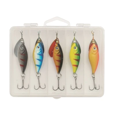 Image de Kinetic Catchy Ensemble de 5 Spinners dans une boîte Cuiller tournante