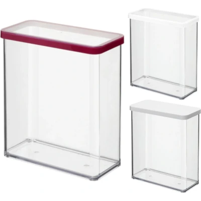 Afbeelding van Rotho Premium Can LOFT 20x10x21 cm Transparant / Wit 3200 ml