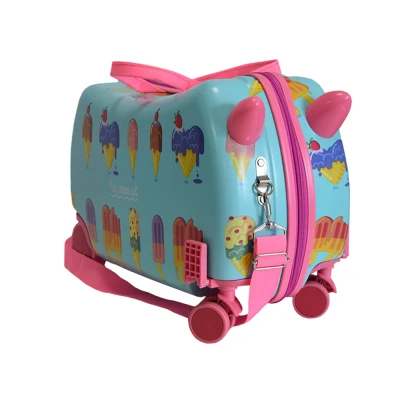 Afbeelding van Ride on Kinderkoffer Ijscokraam Handbagage