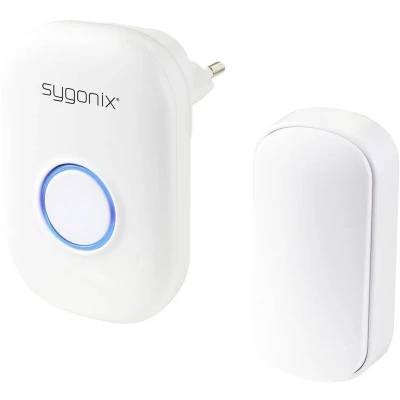 Afbeelding van Sygonix SY 5225388 Complete set voor Draadloze deurbel Batterijloos, Met flitslicht