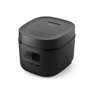 Afbeelding van Philips 3000 Series Mini Rijstkoker HD3080/80 Compact (0.54L) 5 Programma’s Anti Aanbaklaag Zwart 400W