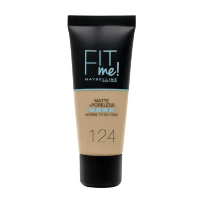 Afbeelding van Maybelline Fit Me Foundation 124 Soft Sand 30ml Haibu by Kapperskorting.com