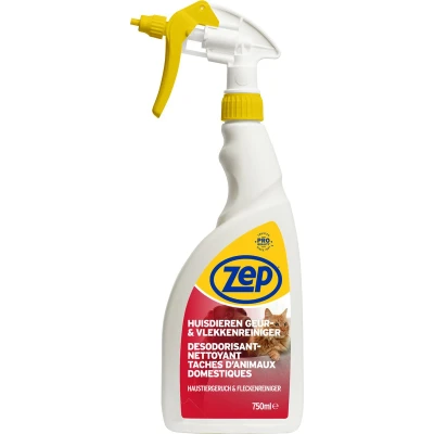 Afbeelding van Huisdieren geur en vlekkenreiniger Zep 750 ml (Gebruiksklare spray, Snelle werking)