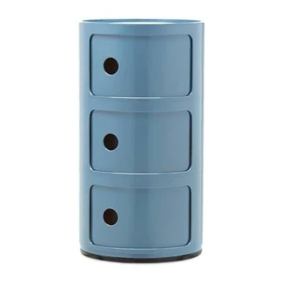 Afbeelding van Kartell Componibili Kast 3 Modules Azuurblauw