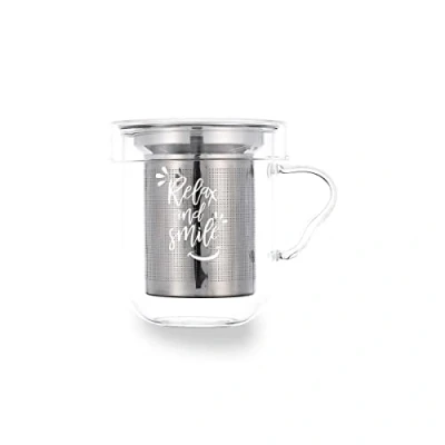 Afbeelding van Set van koffiekopjes Quid Transparant Roestvrij staal Glas 3 Onderdelen (350 ml)