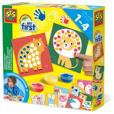 Afbeelding van Ses creative vingerverf kleurplaten