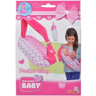 Afbeelding van New Born Baby verstelbare bandjes met zak en fles voor poppen van 38 tot 43 cm/voor kinderen vanaf 3 jaar