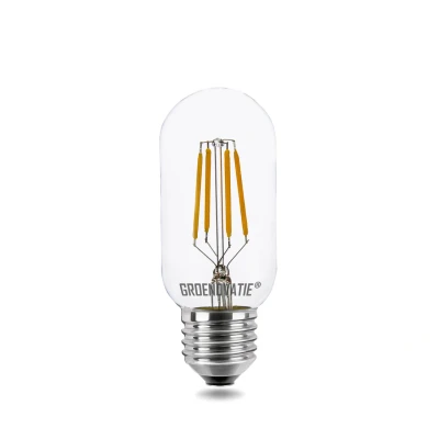 Afbeelding van E27 LED Filament Buislamp 4W Extra Warm Wit Dimbaar