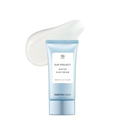 Afbeelding van THANKYOU FARMER Sun Project Water Cream Koreaanse zonnebrandcrème voor de gevoelige huid, 50 ml
