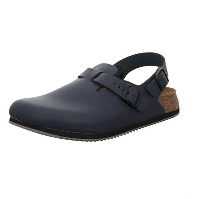 Afbeelding van Birkenstock Professional Tokio, uniseks klompen voor volwassenen, blauw en blauw.