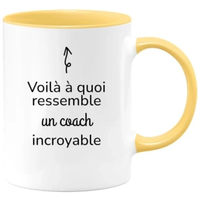 Afbeelding van quotedazur Mok zo ziet een ongelooflijke coach eruit cadeau idee voor verjaardag originele