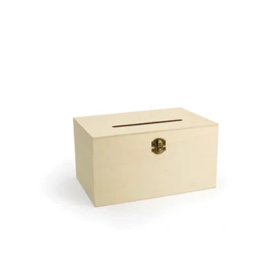 Afbeelding van GC Houten Kist met Gleuf 24x16x13 cm