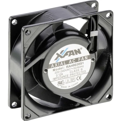 Afbeelding van x Fan RAH8038S1 Axiaalventilator 230 V/AC 36 m3/h (l b h) 80 38 mm