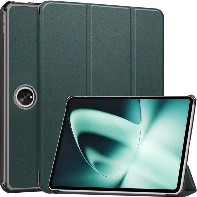 Afbeelding van iMoshion Tablet Hoes Geschikt voor OnePlus Pad Trifold Bookcase Donkergroen
