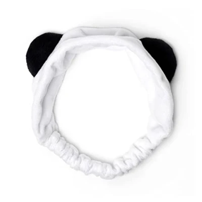Afbeelding van Legami Me Time Haarband, 24,5 x 11 cm, polyester, panda, haaroppakken voor make up, scheuren, gezichtsverzorging, zachte hoofdband