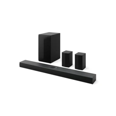 Afbeelding van LG S70TR Intelligente soundbar, 500 W vermogen en 5.1.1 kanalen, dubbele draadloze achterluidsprekers, Dolby Atmos DTS:X, Hi Res 24 bits/96kHz