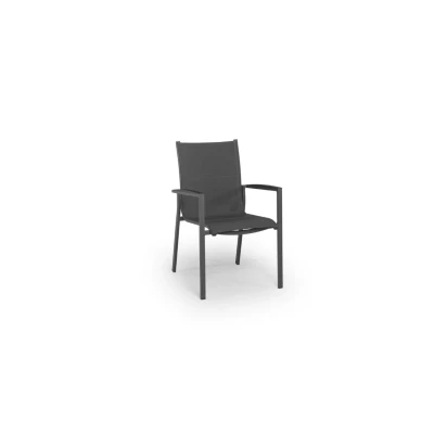 Afbeelding van Foxx Stockable Chair Antraciet / Aluminium Tierra Outdoor