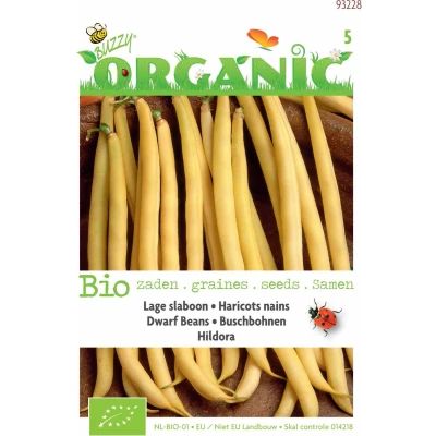 Afbeelding van Organic Stamslabonen wasboon Hildora (Skal 14725) Tuinplus Buzzy