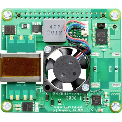 Afbeelding van Raspberry Pi® PoE+ Hat Geschikt voor model: 3 B+, 4 B