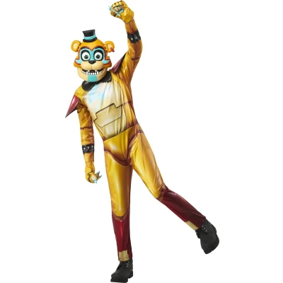 Afbeelding van Glamrock Freddy Five Nights At Freddys kinder kostuum maat 9 10 jaar