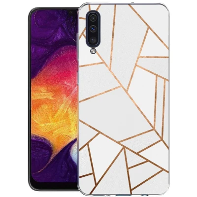 Afbeelding van imoshion hoesje Geschikt voor Samsung Galaxy A50 / A30s Design White Graphic