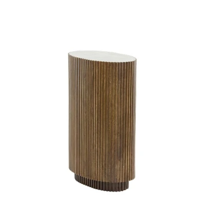 Afbeelding van Light&amp;living Zuil 50x30x80 cm DUMOSI hout donker bruin