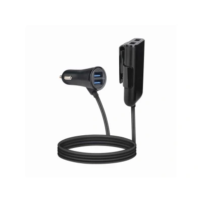 Afbeelding van Celly USB 4.8 4 Poorten Universele Autolader Zwart Kleurloos Overige Accessoires
