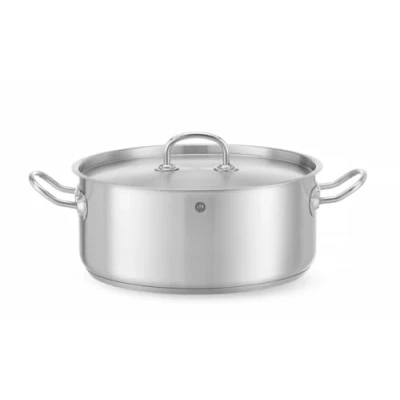 Afbeelding van Hendi Kookpan laag met deksel, RVS, 29(b)x38,5(d)x12(h)cm, 836033