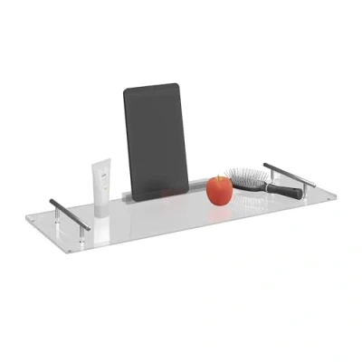 Afbeelding van Relaxdays badplank badrek badkuip plank badbrug handgrepen met tablethouder