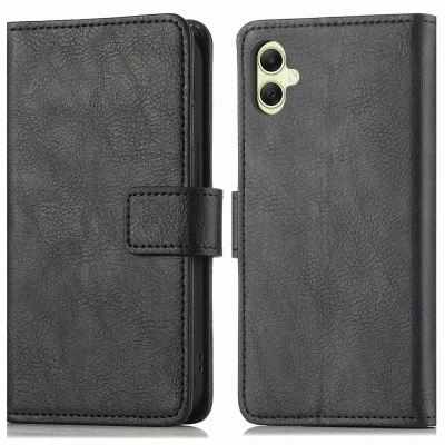 Afbeelding van iMoshion Hoesje Geschikt voor Samsung Galaxy A05s Met Pasjeshouder Luxe Bookcase Zwart