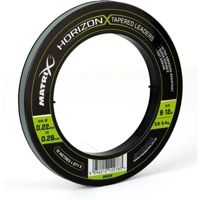 Afbeelding van Matrix Horizon X Tapered Shock Leader 8 12lb (12m) x5