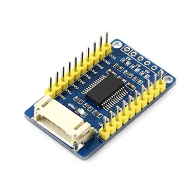 Afbeelding van Waveshare MCP23017 IO uitbreidingskaart, I2C interface, uitbreidbaar, 16 pins I/O, compatibel met 3,3 V en 5 niveaus
