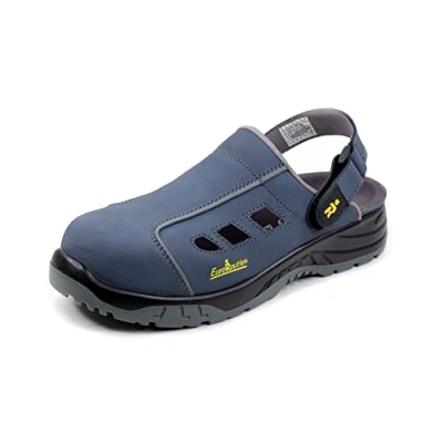 Afbeelding van EuroRoutier Fresh Avio, klompen, veiligheidsschoenen van leer, SB+A+E+FO+SRC gecertificeerd, Blauw