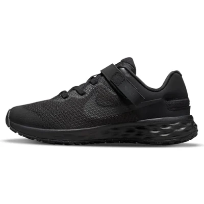Afbeelding van NIKE Performance Revolution 6 Flyease (PS Hardloopschoenen neutraal voor kinderen, Maat: 29.5, Black Textiel/ synthetisch