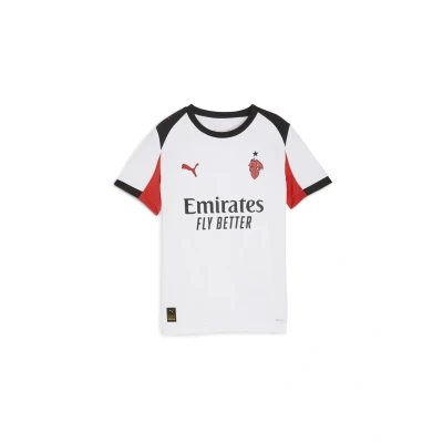Afbeelding van Puma ACM AWAY Jersey Replica JR Voetbalshirt whitefor all time red voor kinderen, Maat: 128, white/for