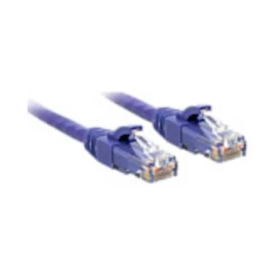 Image de Lindy Cordon de raccordement RJ 45 (M) pour 10 m UTP CAT 6 moulé sans crochet bloqué violet
