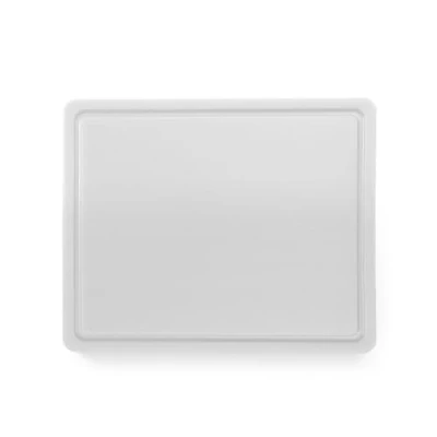 Afbeelding van Hendi Snijplank met sapgeul Wit HACCP 32,5x26,5 cm
