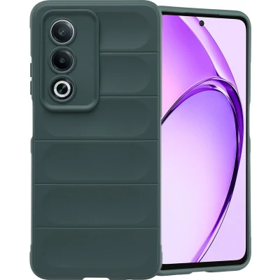 Afbeelding van imoshion Hoesje Geschikt voor Oppo A80 (5G) Siliconen EasyGrip Backcover Donkergroen